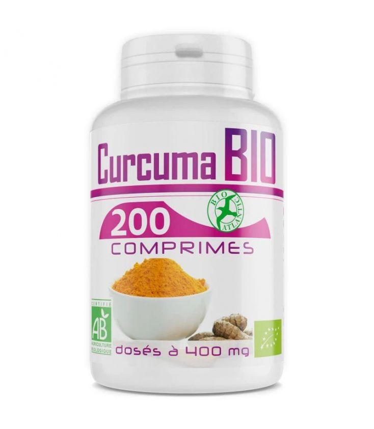 200 gélules CURCUMA BIO AB dosées à 250 mg. - France Herboristerie
