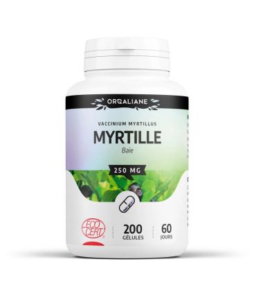 Myrtille Baies Ecocert 250 mg 200 gelules